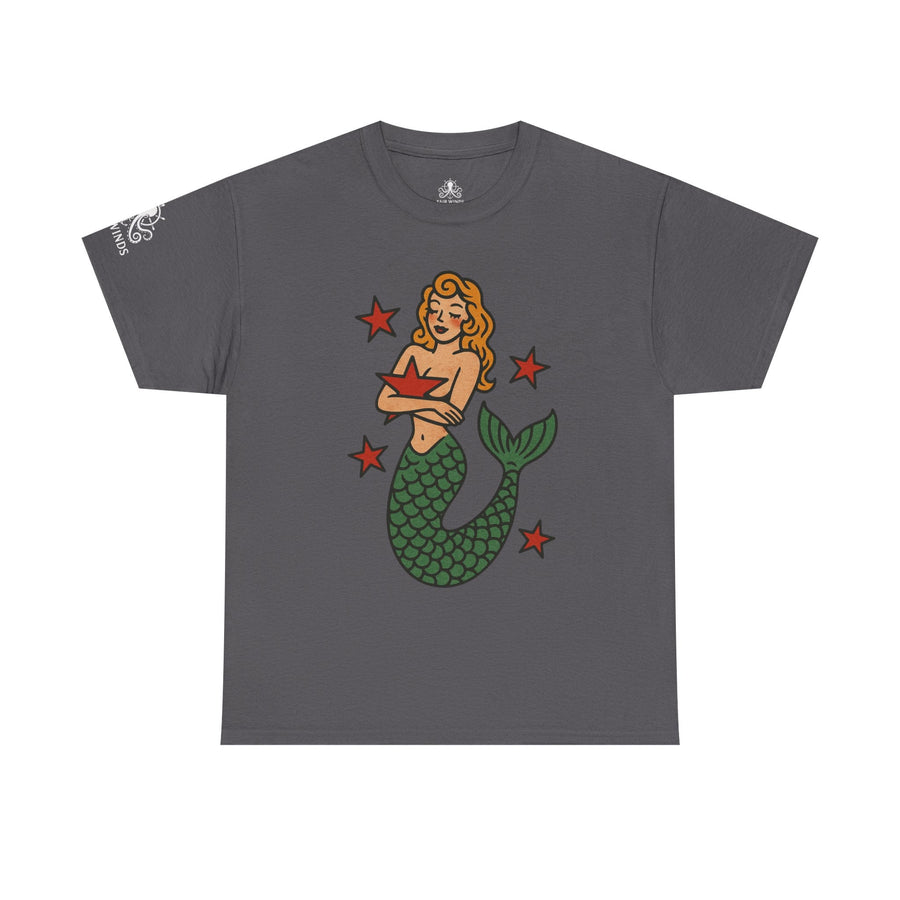 Mermaid Sailor Tee – Vintage Tattoo Nautical Chic Shirt