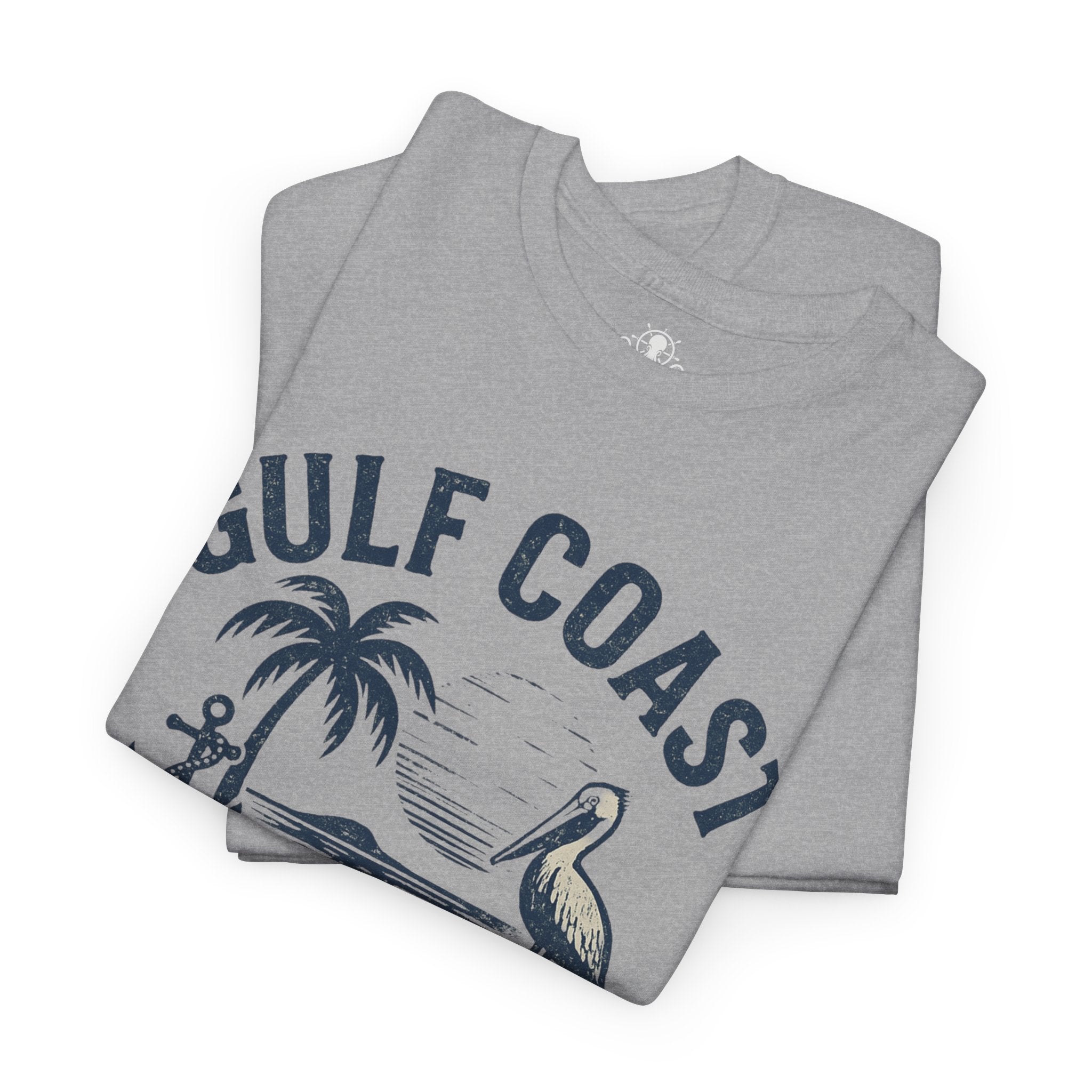 Tee: Gulf Coast Born and Tide Raised Unisex Heavy Cotton - Fair Winds Clothing
