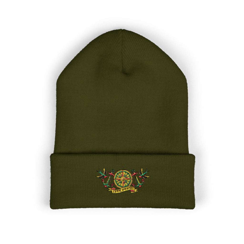 True North Beanie — Classic Cuffed Embroidered Beanie - Fair Winds Clothing