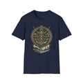 Viking Serpent Shield T-Shirt — Norse Jörmungandr Wave Graphic Tee - Fair Winds Clothing