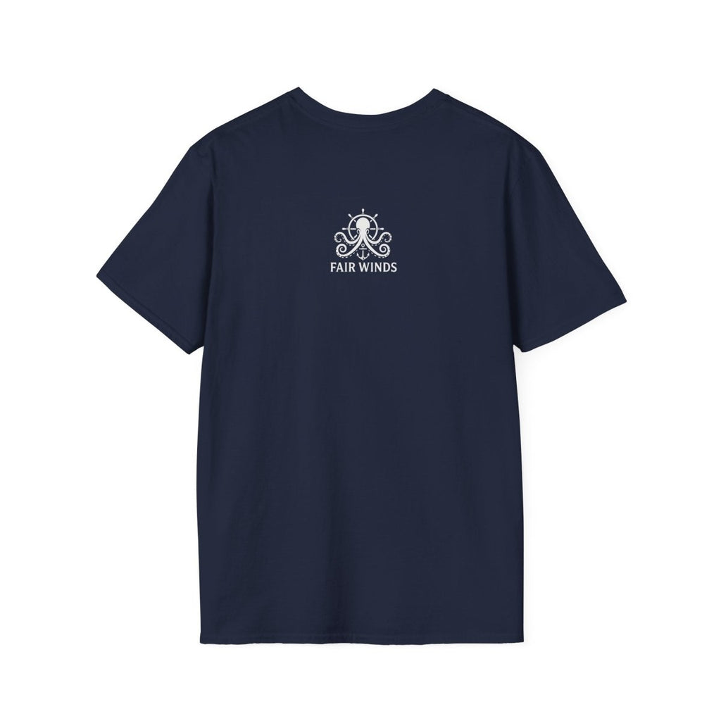 Viking Serpent Shield T-Shirt — Norse Jörmungandr Wave Graphic Tee - Fair Winds Clothing
